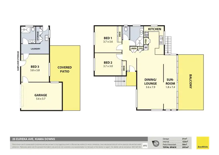 Floorplan of Homely house listing, 28 Eureka Avenue, Kiama Downs NSW 2533