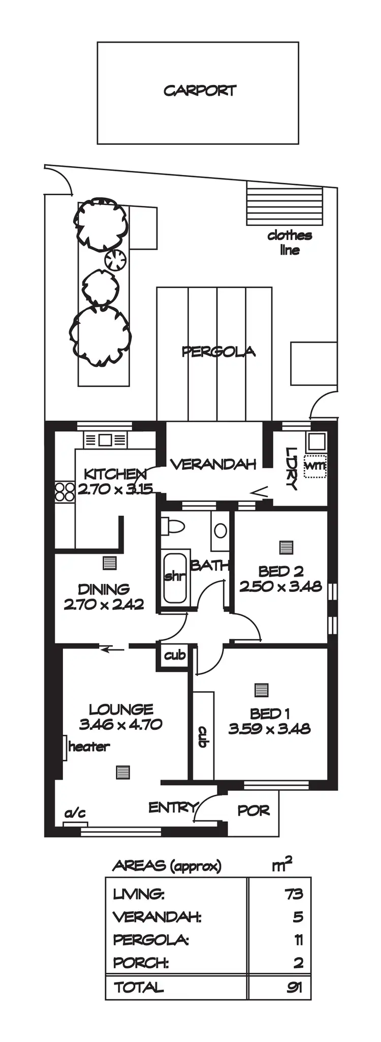 Floorplan of Homely unit listing, 4/5 Budhollow Avenue, Paradise SA 5075