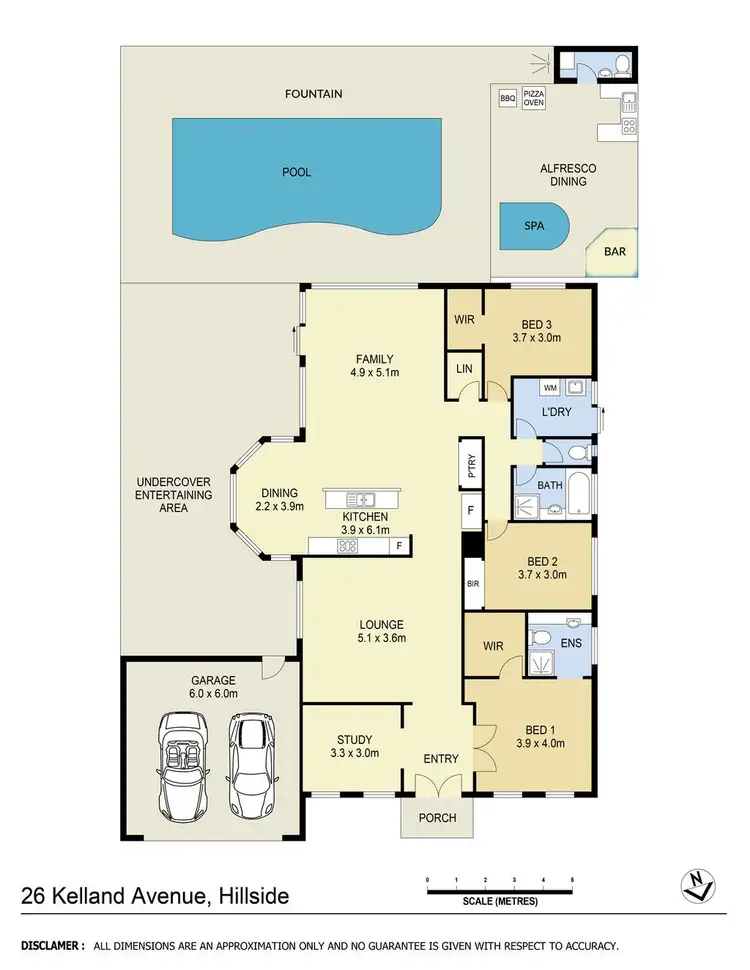 Floorplan of Homely house listing, 26 Kelland Avenue, Hillside VIC 3037