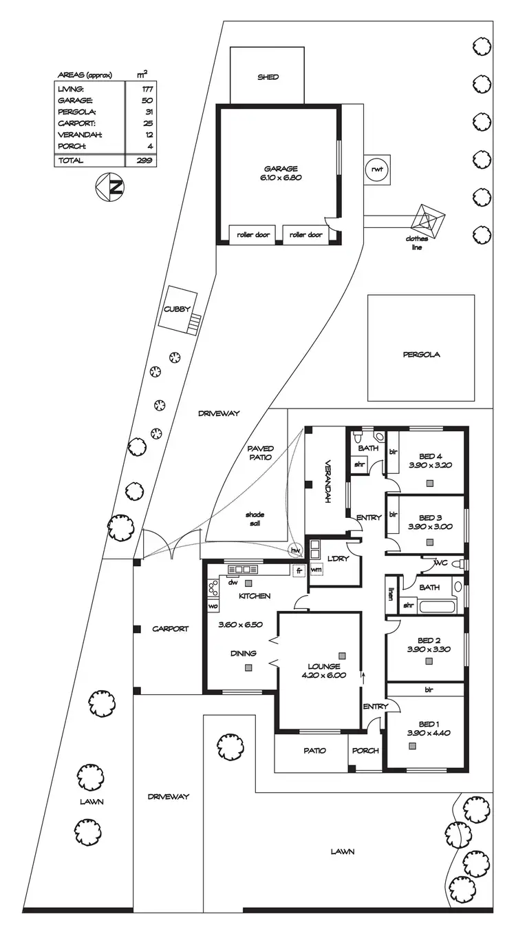 Floorplan of Homely house listing, 14 Chilworth Avenue, Enfield SA 5085