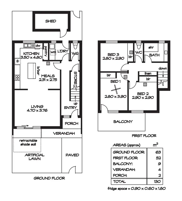 Floorplan of Homely townhouse listing, 4/16 Park Street, Hyde Park SA 5061