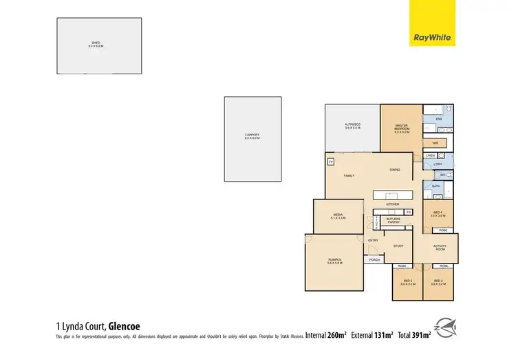 Floorplan of Homely house listing, 1 Lynda Court, Glencoe QLD 4352