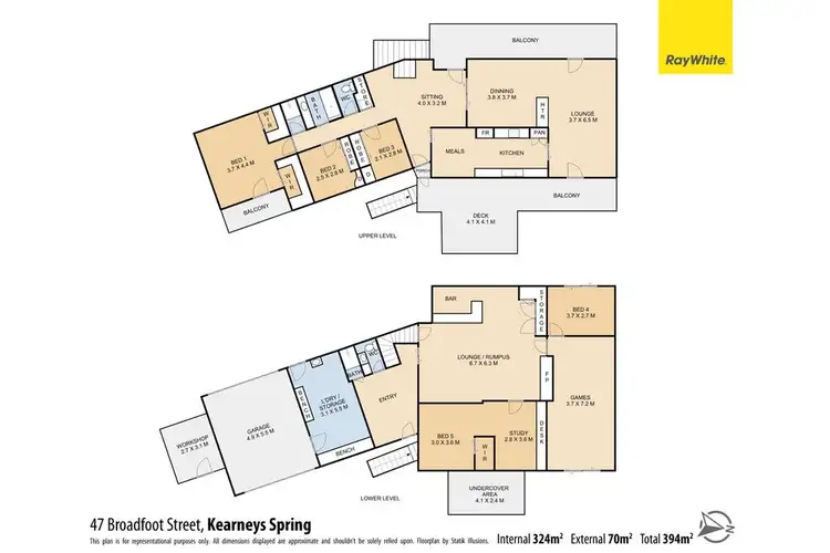 Floorplan of Homely house listing, 47 Broadfoot Street, Kearneys Spring QLD 4350
