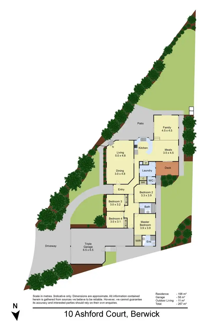 Floorplan of Homely house listing, 10 Ashford Court, Berwick VIC 3806