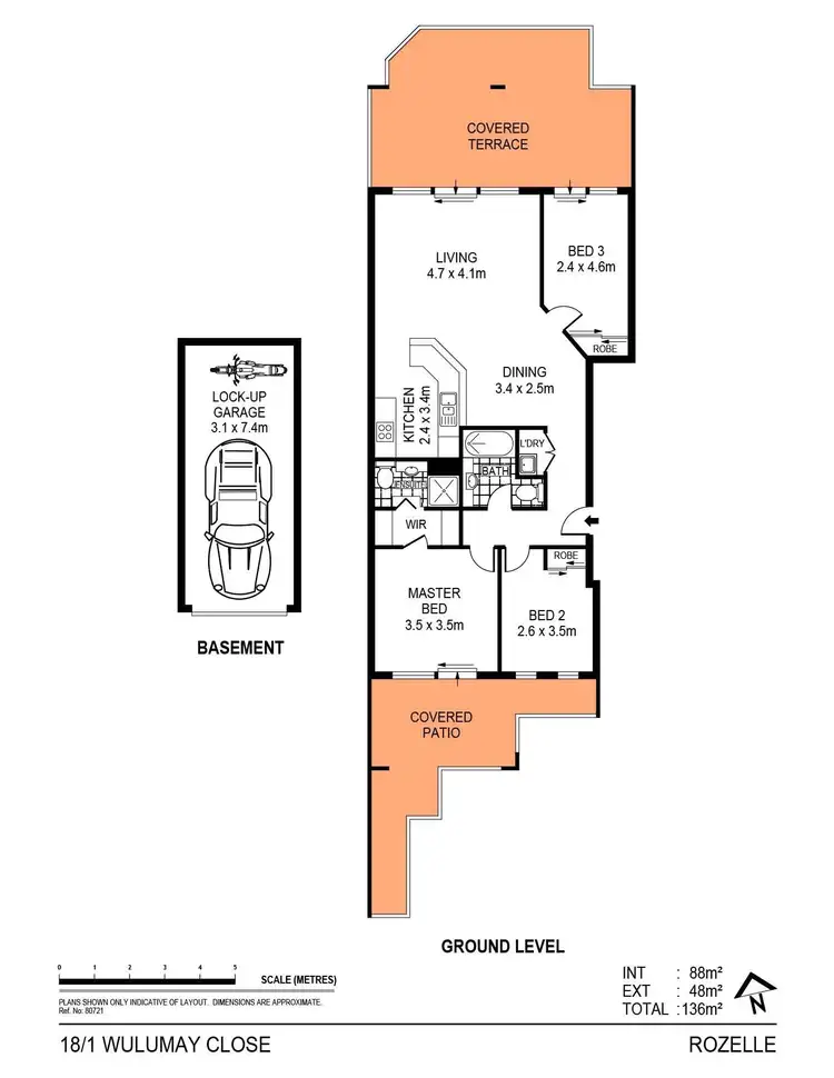 Floorplan of Homely apartment listing, 18/1 Wulumay Close, Rozelle NSW 2039