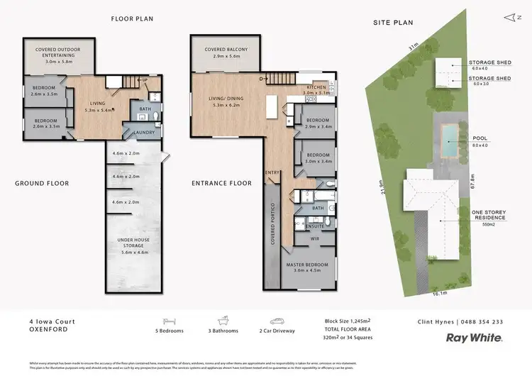 Floorplan of Homely house listing, 4 Iowa Court, Oxenford QLD 4210