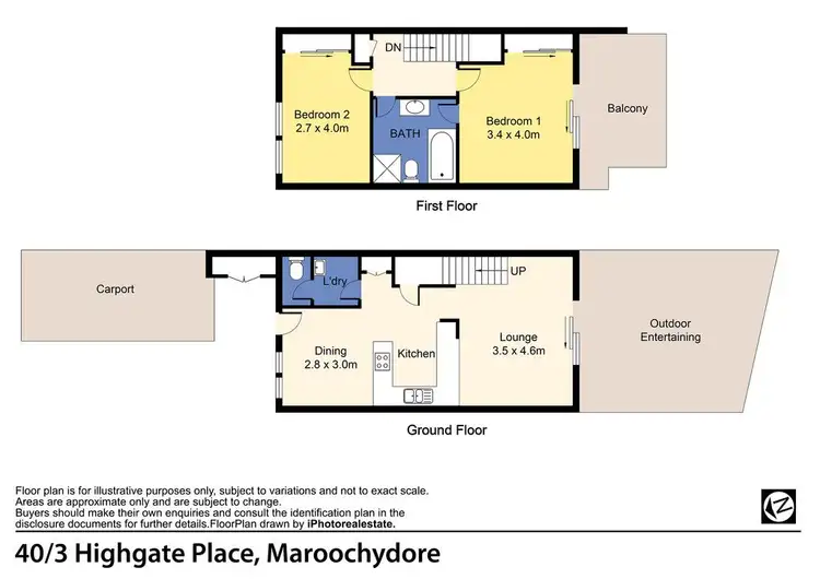 Floorplan of Homely unit listing, 40/3 Highgate Place, Maroochydore QLD 4558