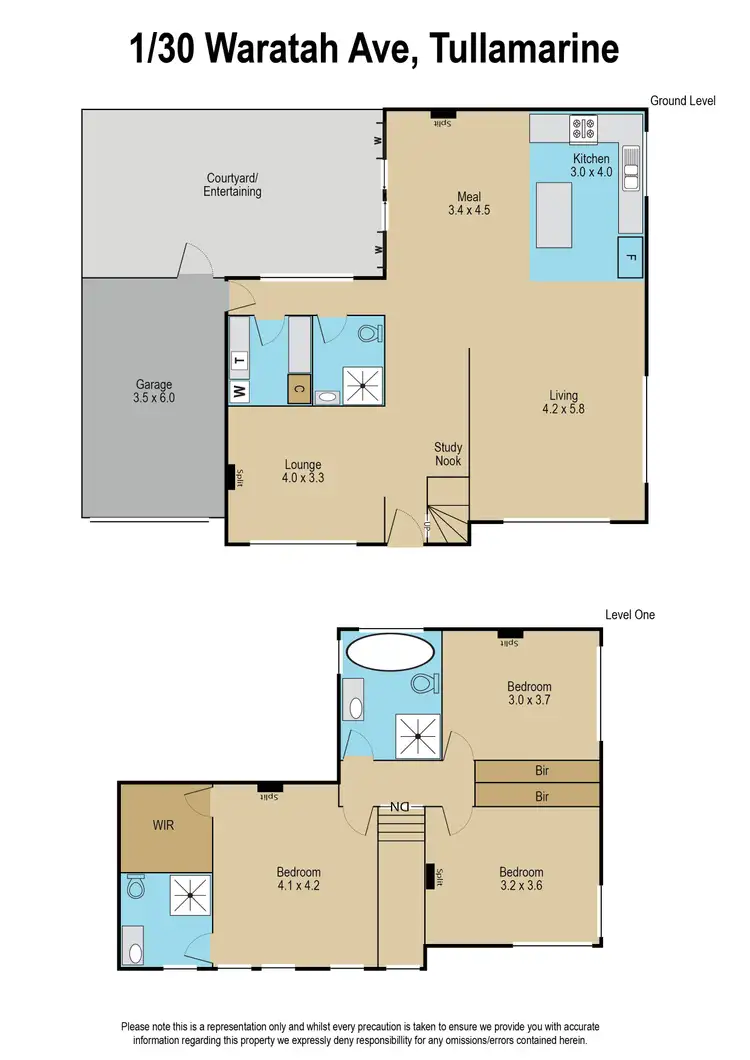 Floorplan of Homely townhouse listing, 2 & 3/30 Waratah Avenue, Tullamarine VIC 3043