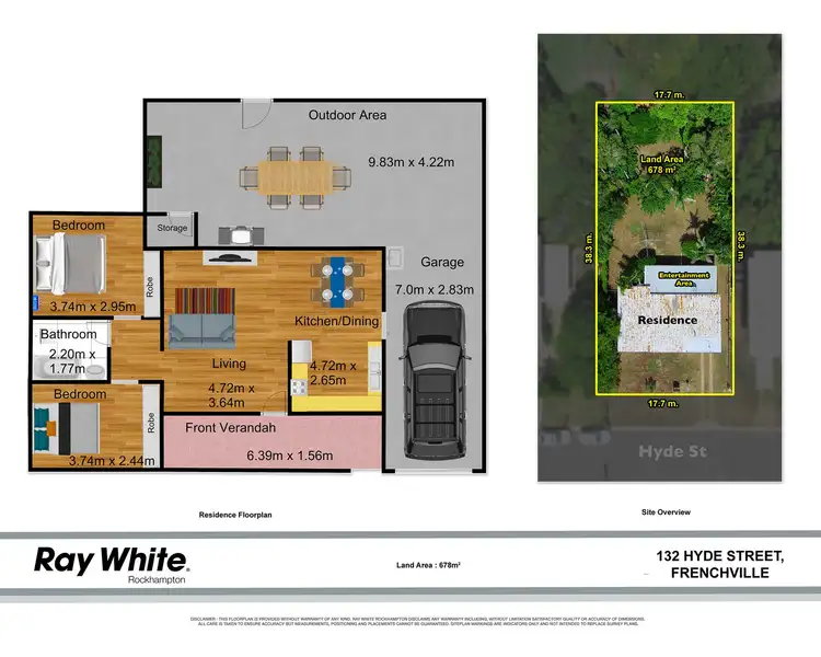 Floorplan of Homely house listing, 132 Hyde Street, Frenchville QLD 4701