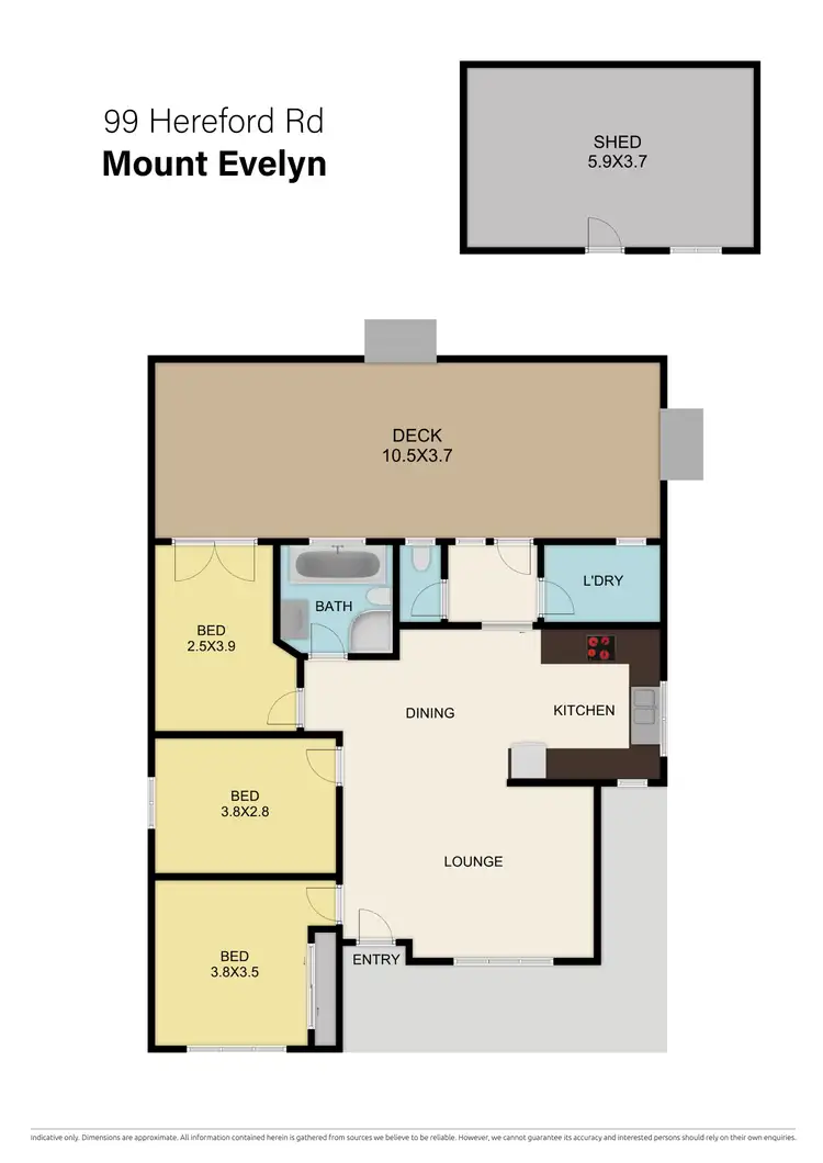 Floorplan of Homely house listing, 99 Hereford Road, Mount Evelyn VIC 3796