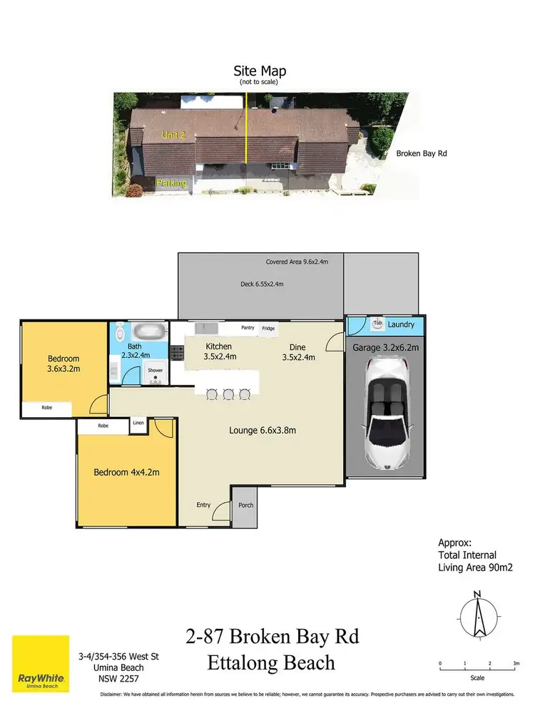 Floorplan of Homely villa listing, 2/87 Broken Bay Road, Ettalong Beach NSW 2257