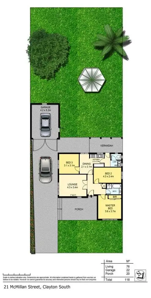 Floorplan of Homely house listing, 21 McMillan Street, Clayton South VIC 3169
