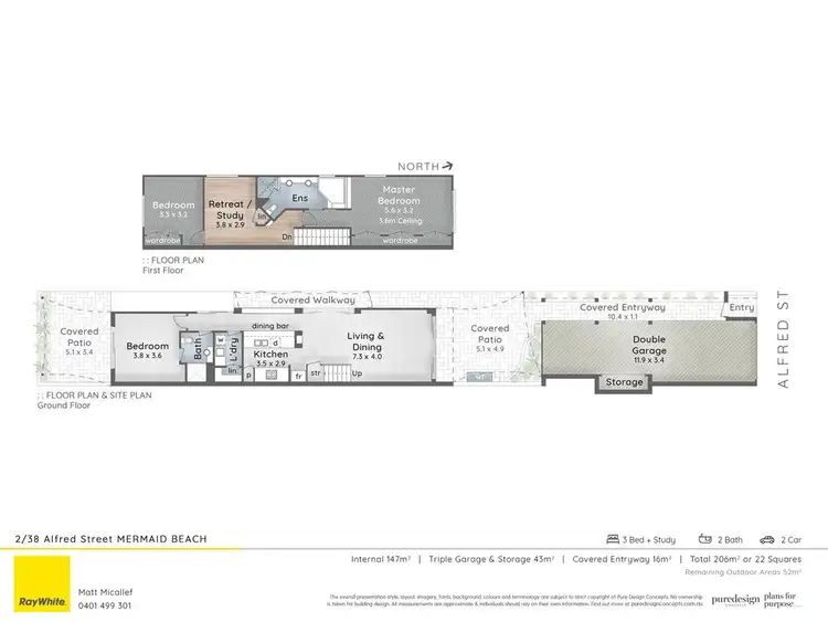 Floorplan of Homely villa listing, 2/38 Alfred Street, Mermaid Beach QLD 4218