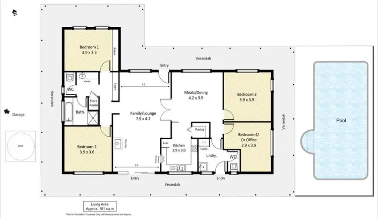 Floorplan of Homely house listing, 44 Tarcoola Street, Renmark SA 5341
