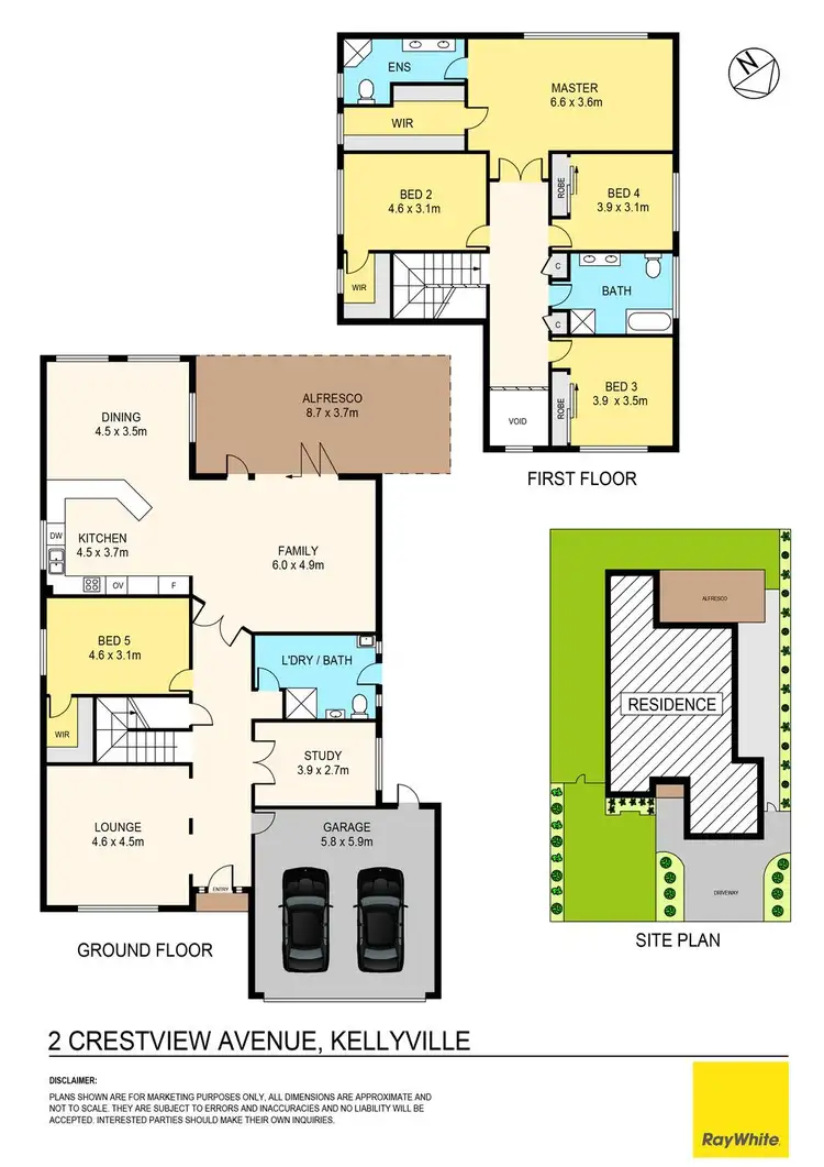 Floorplan of Homely house listing, 2 Crestview Avenue, Kellyville NSW 2155