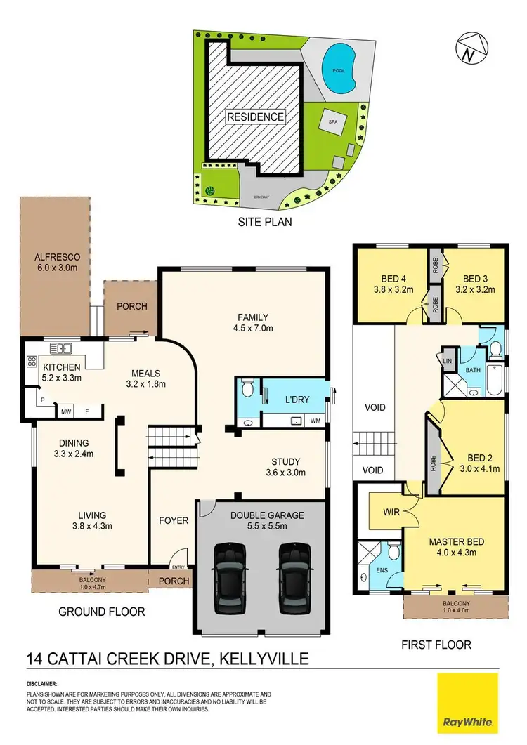 Floorplan of Homely house listing, 14 Cattai Creek Drive, Kellyville NSW 2155