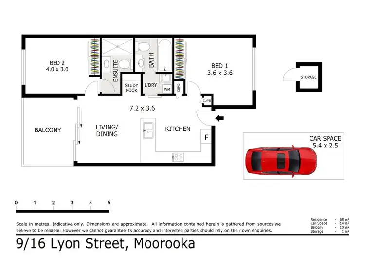 Floorplan of Homely unit listing, 9/16 Lyon Street, Moorooka QLD 4105