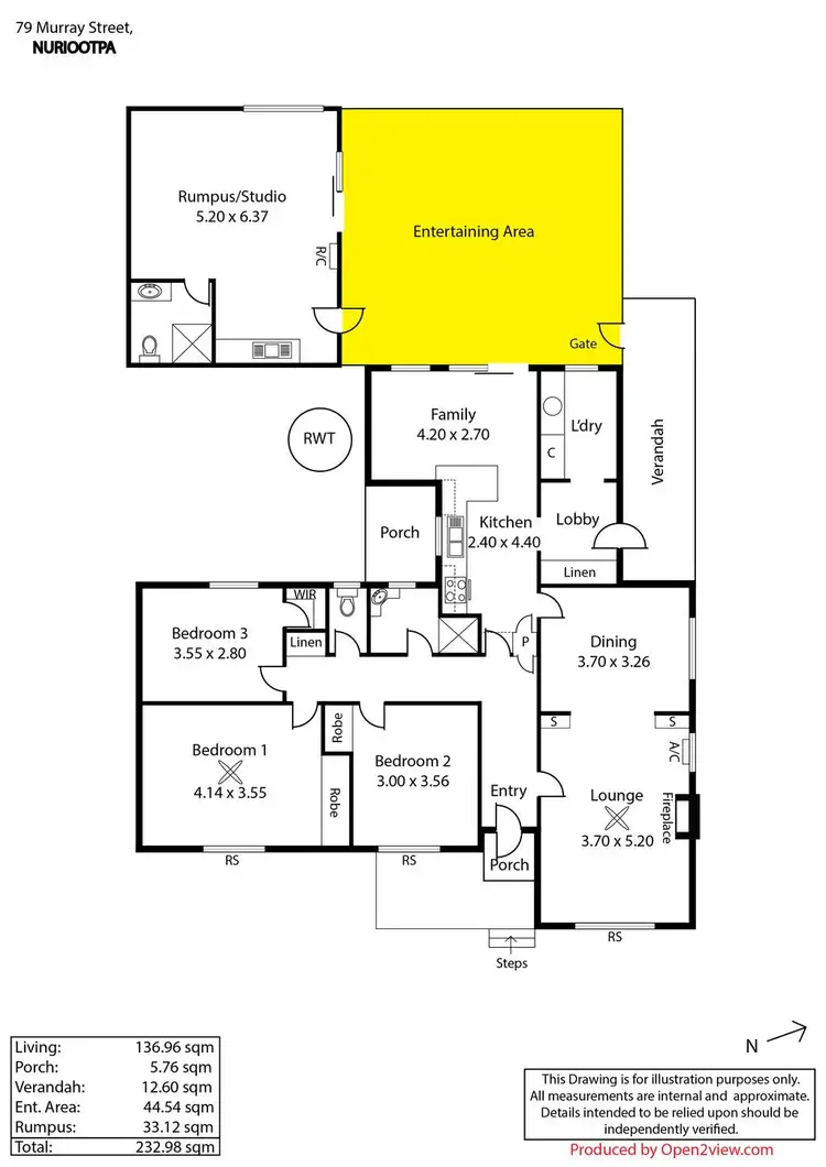 Floorplan of Homely house listing, 79 Murray Street, Nuriootpa SA 5355