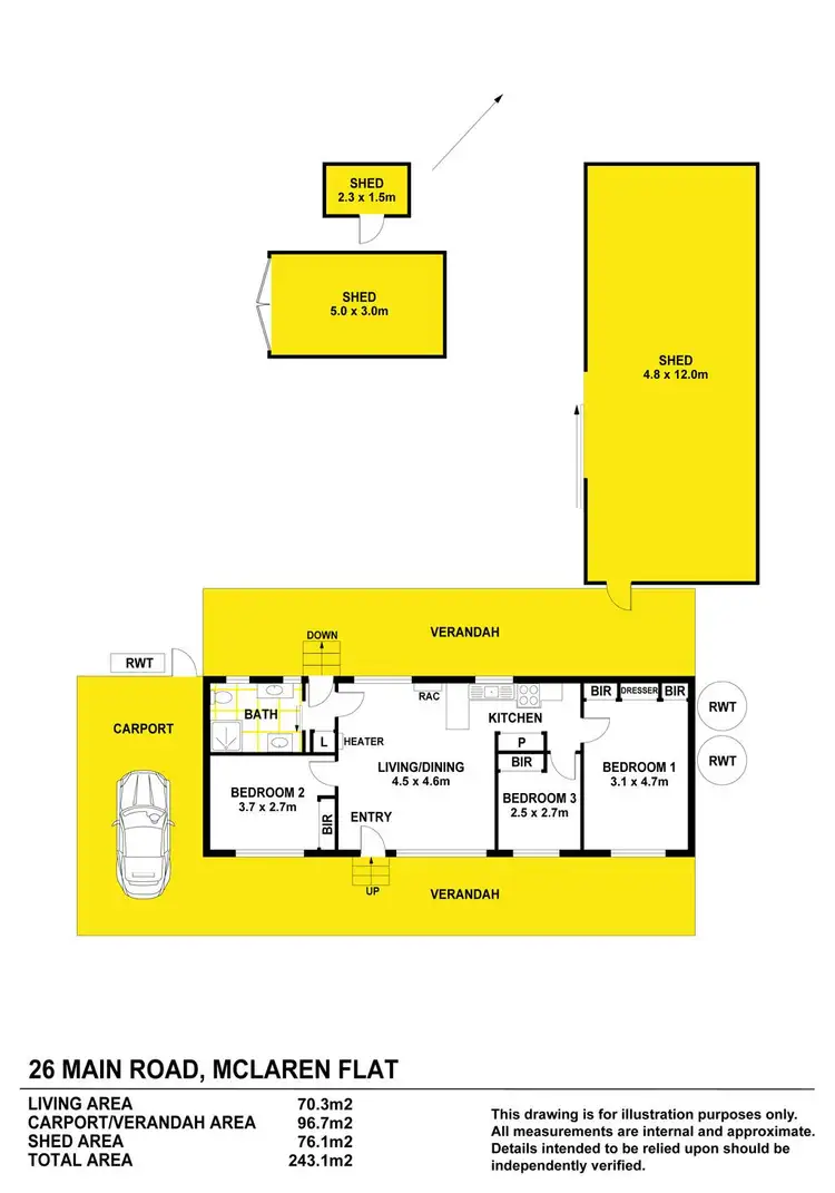 Floorplan of Homely house listing, 26 Main Road, Mclaren Flat SA 5171