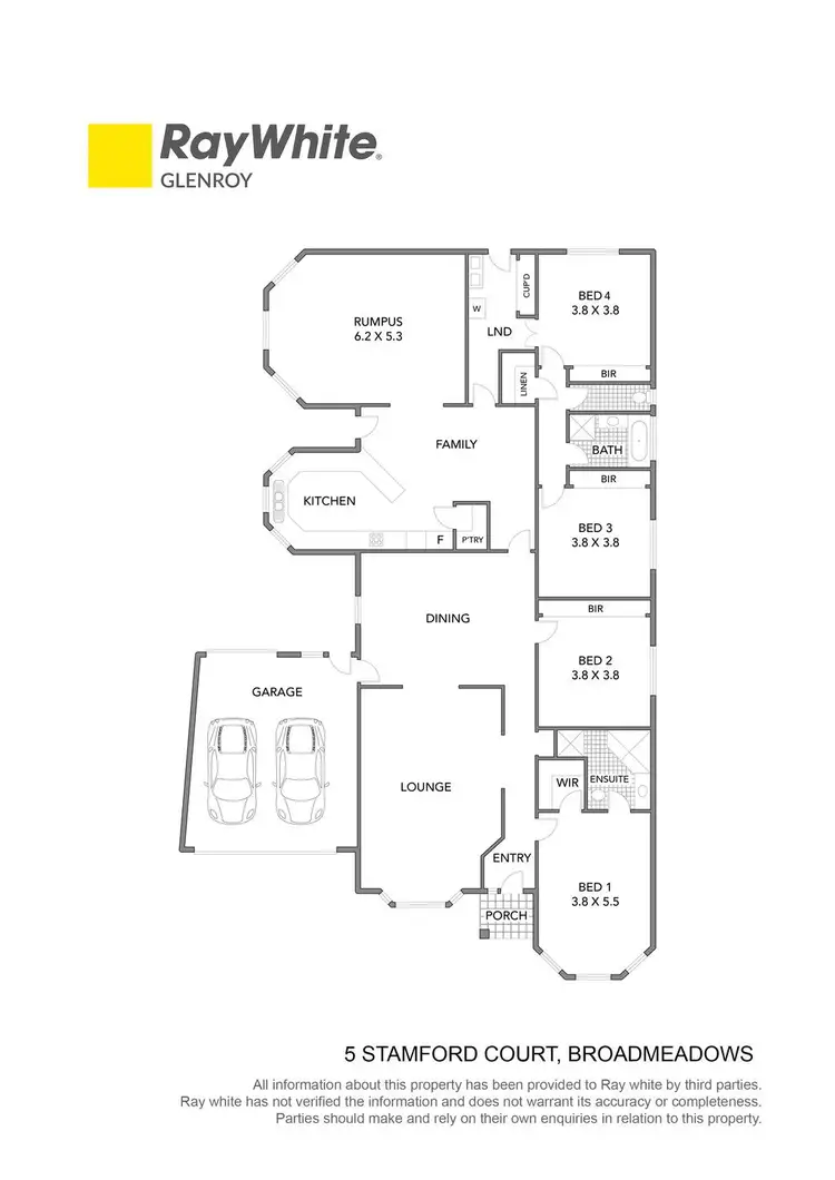 Floorplan of Homely house listing, 5 Stamford Court, Broadmeadows VIC 3047