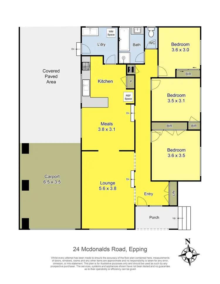 Floorplan of Homely house listing, 24 McDonalds Road, Epping VIC 3076
