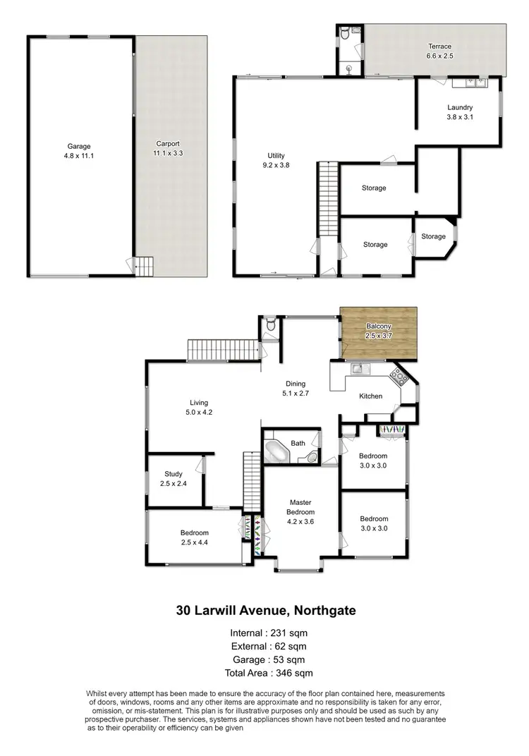 Floorplan of Homely house listing, 30 Larwill Avenue, Northgate QLD 4013
