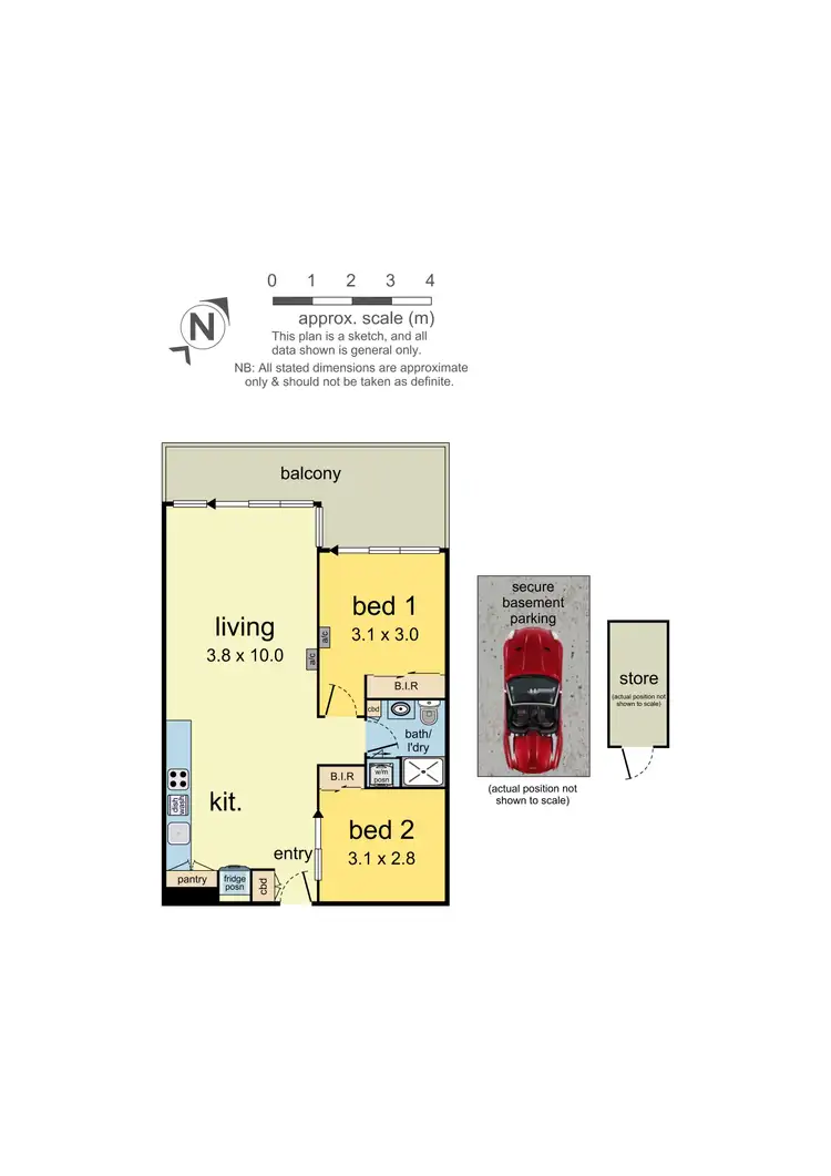 Floorplan of Homely apartment listing, 405/770C Toorak Road, Glen Iris VIC 3146