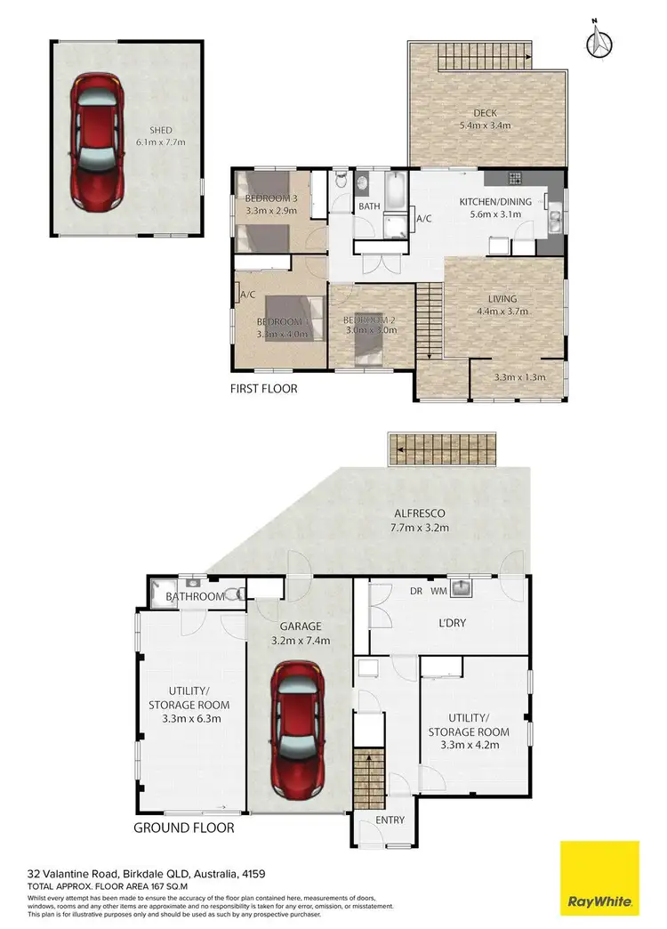 Floorplan of Homely house listing, 32 Valantine Road, Birkdale QLD 4159