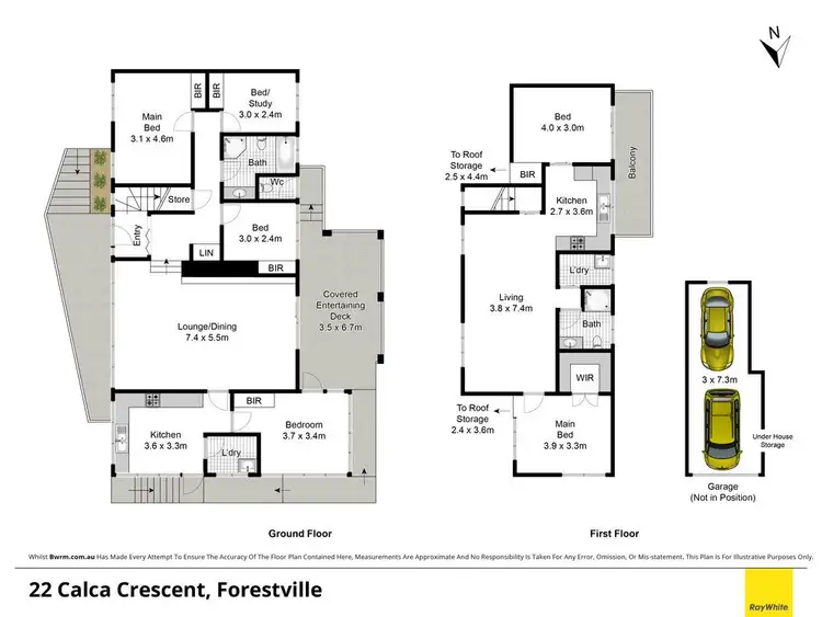 Floorplan of Homely house listing, 22 Calca Crescent, Forestville NSW 2087