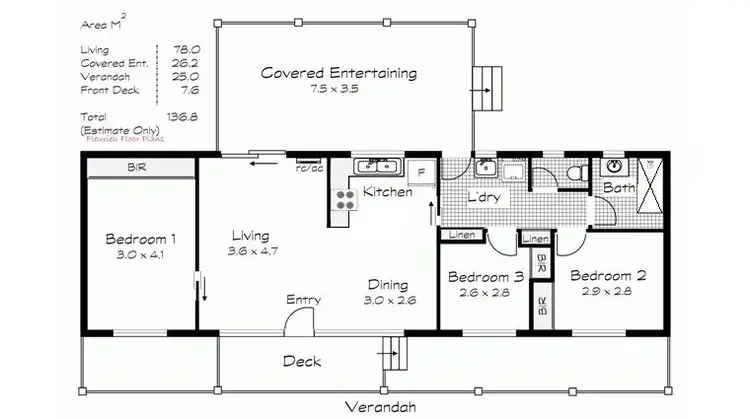 Floorplan of Homely house listing, 21 Rosetta Terrace, Port Elliot SA 5212