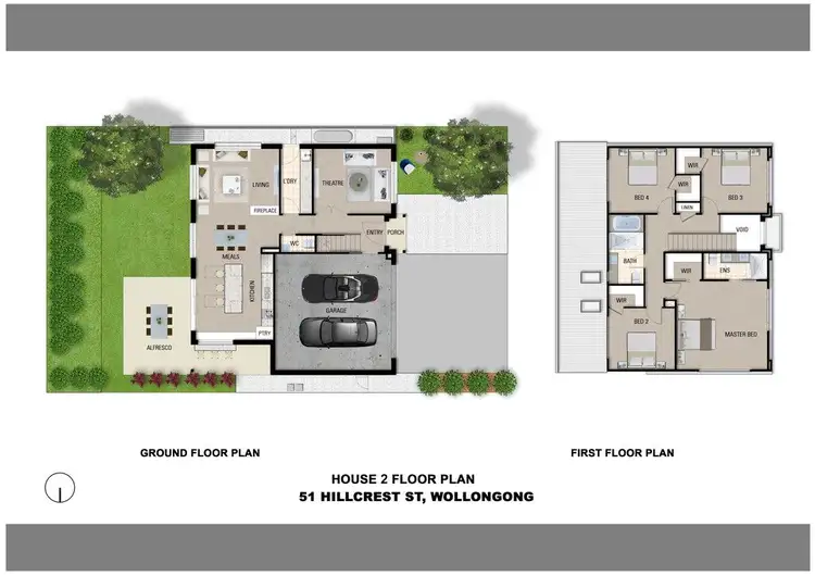 Floorplan of Homely townhouse listing, 51 Hillcrest Street, Wollongong NSW 2500