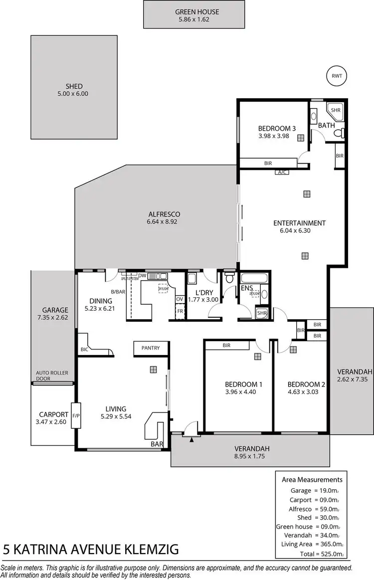 Floorplan of Homely house listing, 5 Katrina Avenue, Klemzig SA 5087