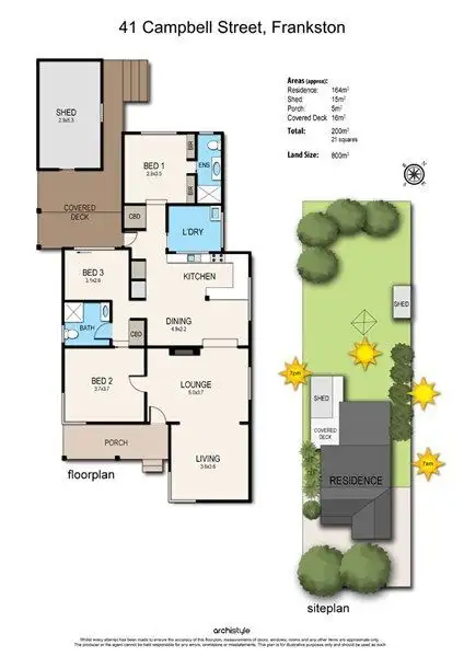 Floorplan of Homely house listing, 41 Campbell Street, Frankston VIC 3199