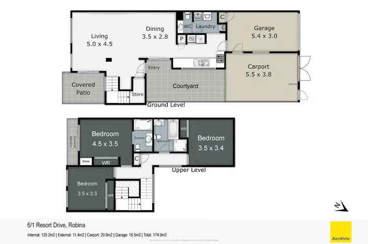 Floorplan of Homely townhouse listing, 6/1 Resort Drive, Robina QLD 4226