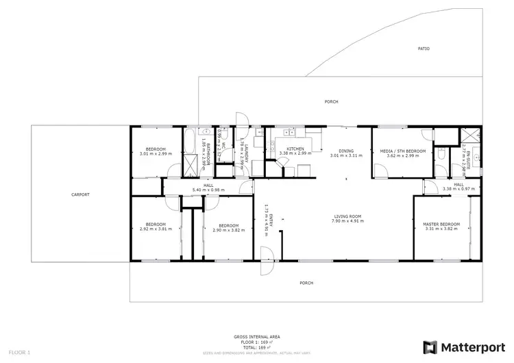 Floorplan of Homely house listing, 21 Mortoo Street, Swan Hill VIC 3585
