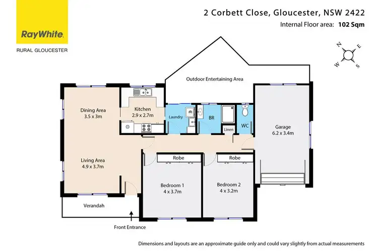 Floorplan of Homely house listing, 2 Corbett Close, Gloucester NSW 2422