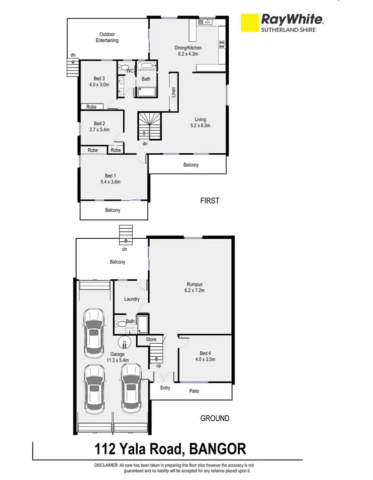 Floorplan of Homely house listing, 112 Yala Road, Bangor NSW 2234