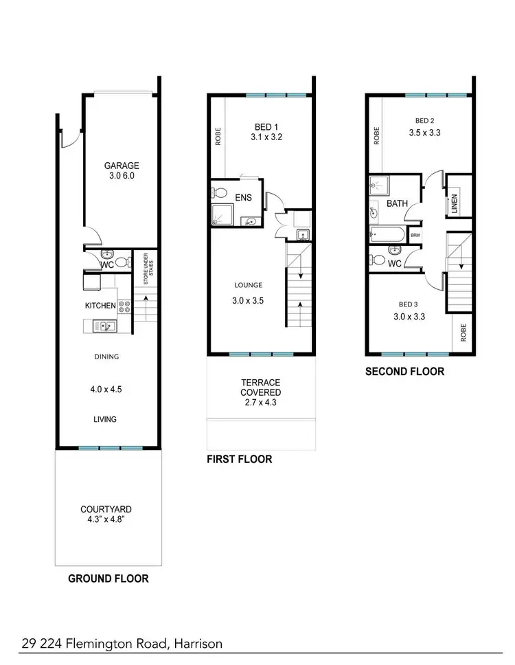 Floorplan of Homely townhouse listing, 29/224 Flemington Road, Harrison ACT 2914