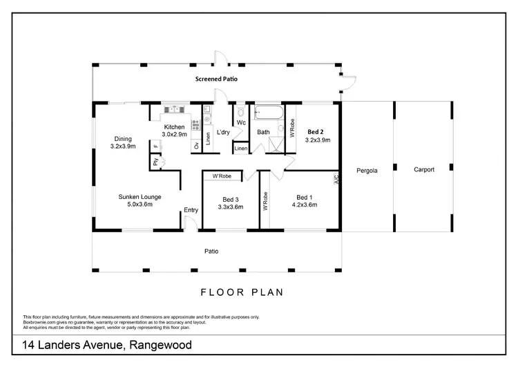 Floorplan of Homely house listing, 14 Landers Avenue, Rangewood QLD 4817