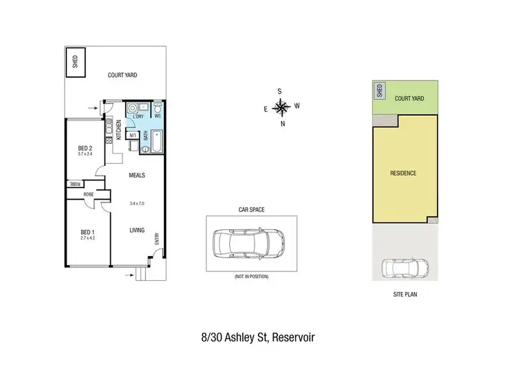 Floorplan of Homely unit listing, 8/30 Ashley Street, Reservoir VIC 3073