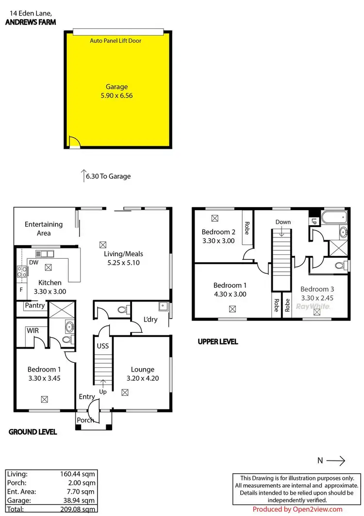 Floorplan of Homely house listing, 14 Eden Lane, Andrews Farm SA 5114