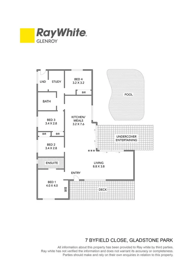 Floorplan of Homely house listing, 7 Byfield Close, Gladstone Park VIC 3043
