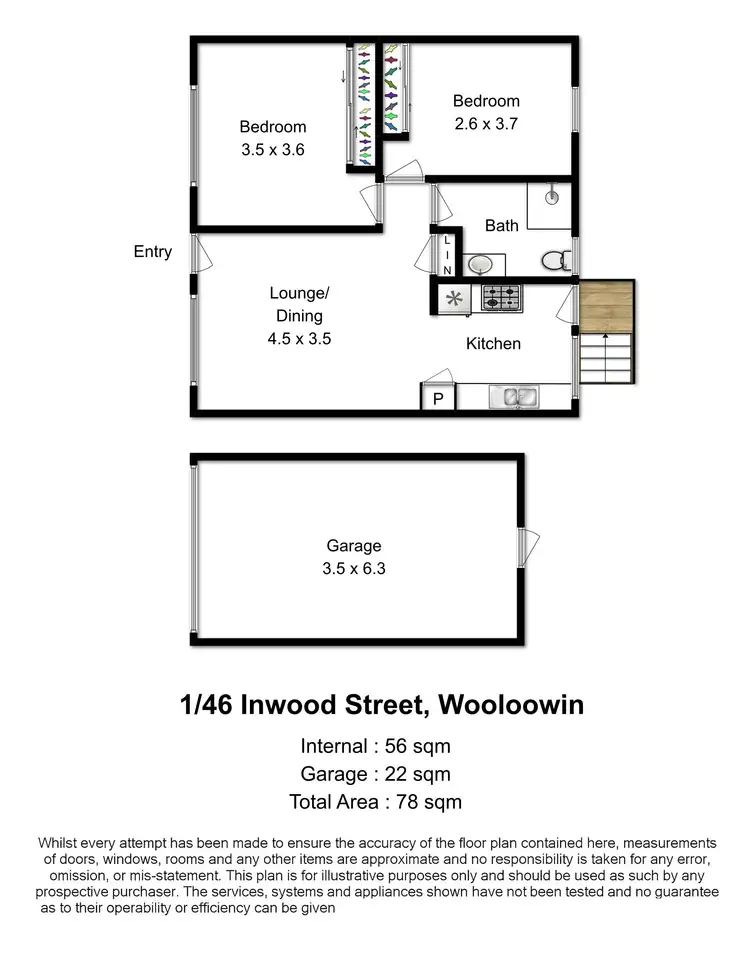 Floorplan of Homely block of units listing, 1-4/46 Inwood Street, Wooloowin QLD 4030