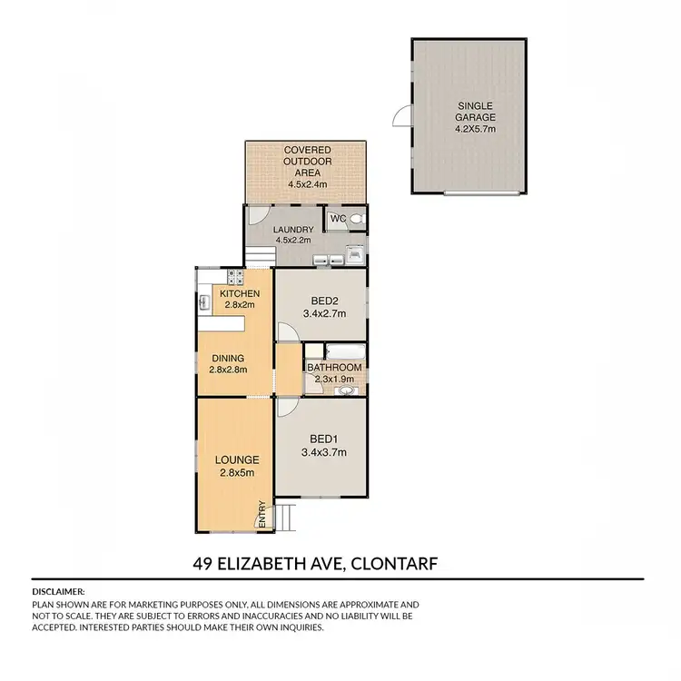 Floorplan of Homely house listing, 49 Elizabeth Avenue, Clontarf QLD 4019
