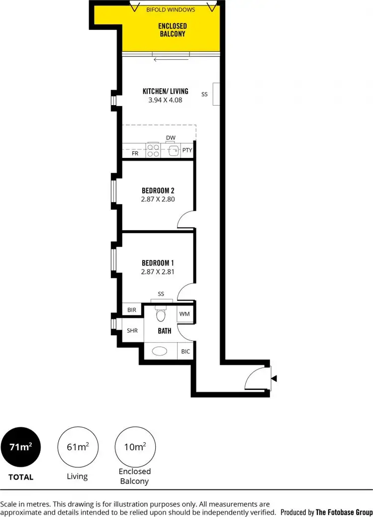 Floorplan of Homely apartment listing, 501/142-148 Franklin Street, Adelaide SA 5000