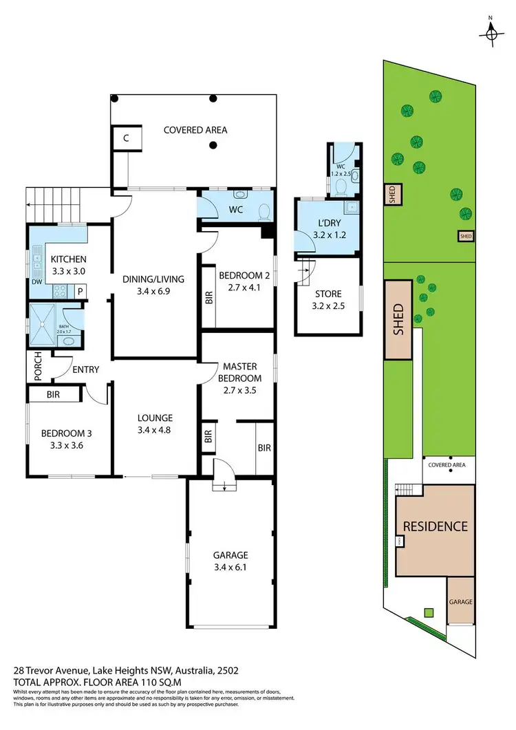 Floorplan of Homely house listing, 28 Trevor Avenue, Lake Heights NSW 2502