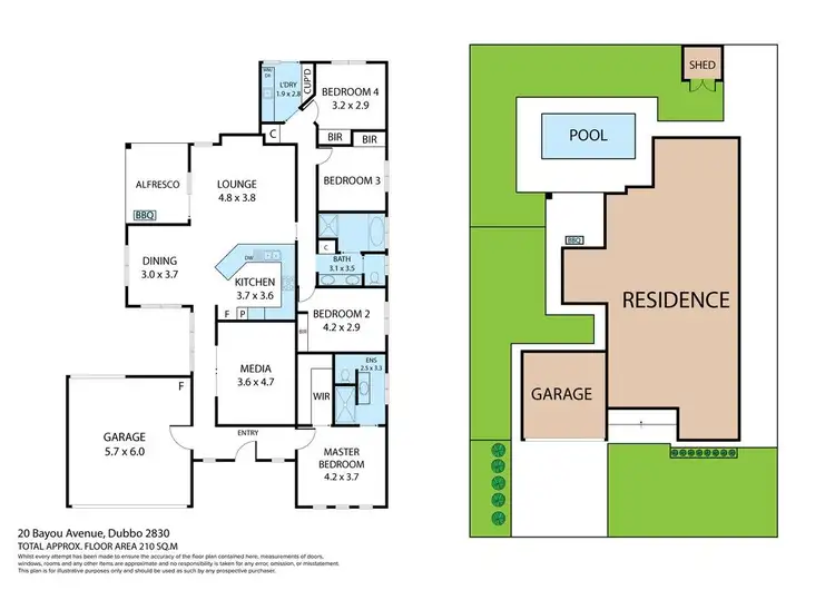 Floorplan of Homely house listing, 20 Bayou Avenue, Dubbo NSW 2830