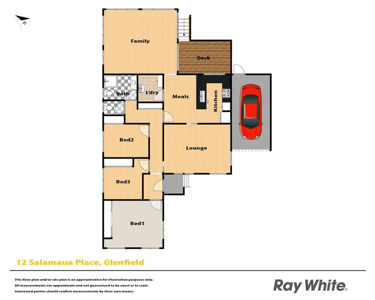 Floorplan of Homely house listing, 12 Salamaua Place, Glenfield NSW 2167