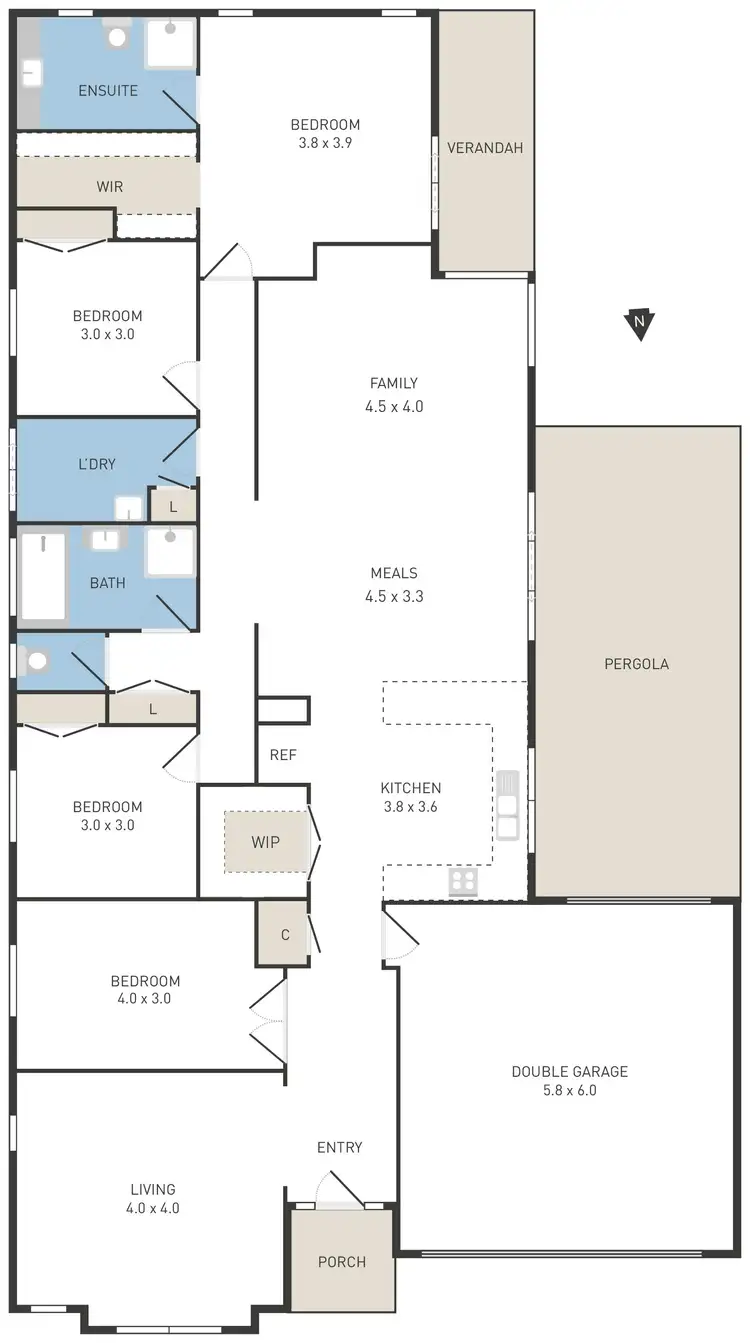 Floorplan of Homely house listing, 49 Eppalock Drive, Manor Lakes VIC 3024