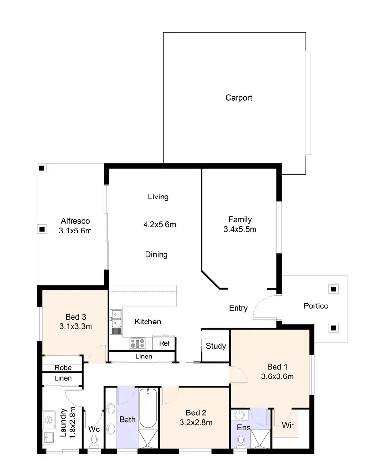 Floorplan of Homely house listing, 116 Pyap Street, Renmark SA 5341